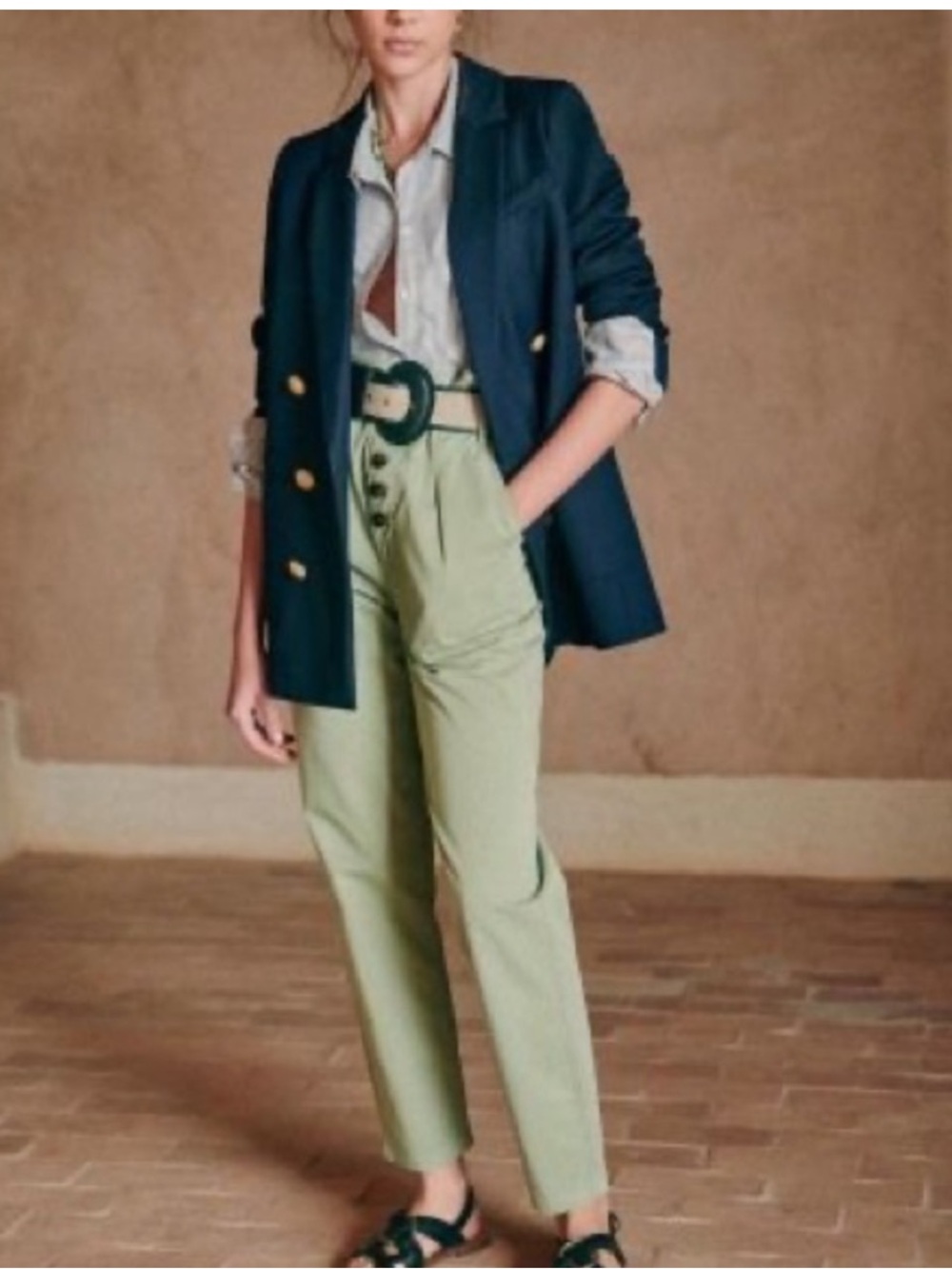 Sezane Anderson Trousers, Size French 38 (US 6)